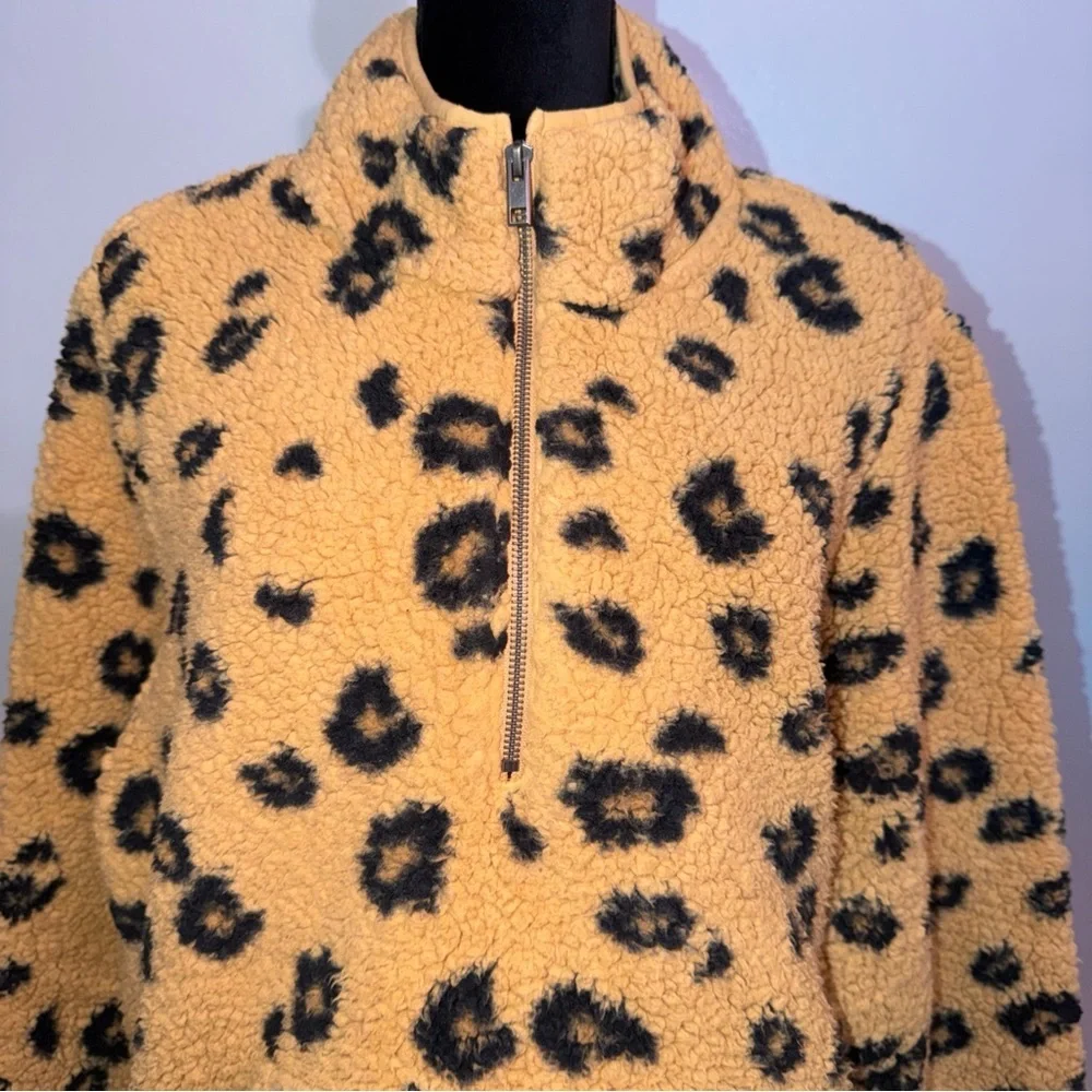 Style & Co Animal Print Half-Zip  Size XL - Picture 2 of 7